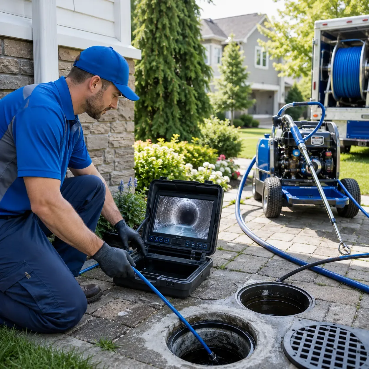 Outdoor drain cleaning professionals serving East Templeton, MA